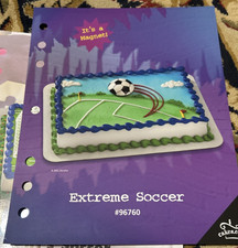 Extreme Soccer Purple football Cake Insert cakes.com picture