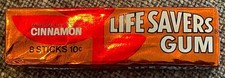 Vintage 1970’s LIFE SAVERS GUM CINNAMON PACK  Unopened  NOS  Very Rare picture