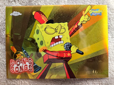 Topps 2025 SpongeBob 25 Chrome S-O-N-G S.O.N.G.S S-5 Sweet Victory GOLD 44/50 picture