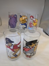 Vintage 1977 McDonalds Set 0f 5 McDonaldland Action Glasses picture