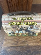 Vintage 1977 The Life and Times of Grizzly Adams Metal Lunch Box - NO Thermos picture