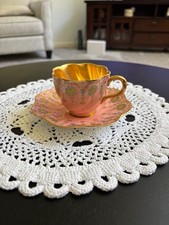 Antique Coalport Teacup Saucer Fine Bone China England picture