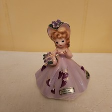 Vintage Josef Originals February Birthday Girl Lavender Dress Purple Hearts picture
