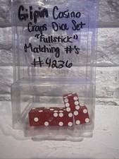 Gilpin Casino Craps Set Full Stick Matching Numbers.      # 4236 picture