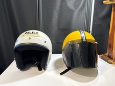 Vintage Motorcycle Helmets 74’ Seaway and Hug Good Condition Lot of 2 See Pics picture