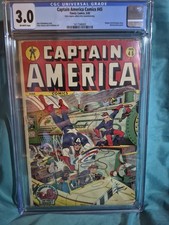 Captain America Comics #45 Timely 1945 CGC 3.0 Alex Schomburg Off-White Pages picture