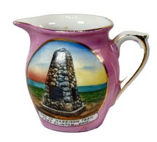 PORT CLINTON OHIO OH Antique Souvenir HARRISON TRAIL Trinket China Creamer picture