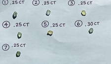 7 Montana Sapphires Gem Mountain Rough 1.80 ct Mixed Bicolor Blue Green Yellow picture