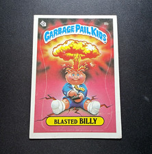 Topps 1985 Garbage Pail Kids Series 1 Blasted Billy #8b Sticker Trading Card USA picture