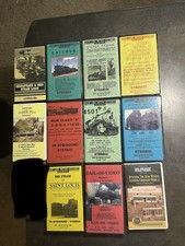 11 Vint Railroad & Steam Train VHS Tapes-9 Factory Sealed-Rare RailfanCollection picture
