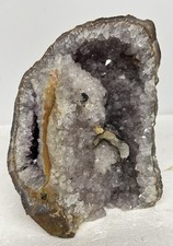 8.5 Lbs Large Amethyst & Quartz Geode Cathedral 1 Piece 8.5” Tall Beautiful picture