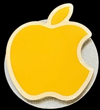 Apple Store Yellow Logo Enamel Pin – Apple Inc Advertising Collectible picture