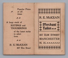 RARE 1897 Manchester NH Fire Alarm Box Guide Pocket Calendar Amoskeag Mills picture