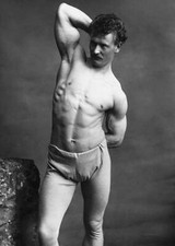 American Strong Man Eugene Sandow 1893 OLD PHOTO picture
