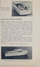 1956 Magazine Photo Safticraft 26' Sportser & 30' Safticraft Morgan City,LA picture