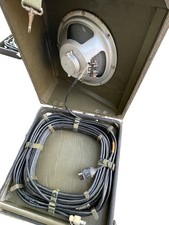 Vintage US Army Signal Corps LS-148A/U Military PA Speakers Pair Vietnam Era picture