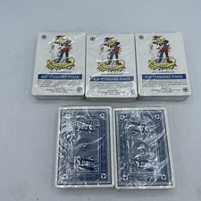 ACE authentic standard face playing cards - Lot of 5 - Blue picture