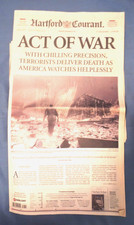 Hartford Courant Newspaper 9/11 Terror Attacks Published Sept. 12, 2001 Complete picture
