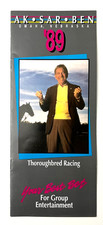 1989 Ak-Sar-Ben Omaha Nebraska Thoroughbred Horse Racing Vintage Travel Brochure picture