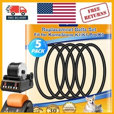 Rock Tumbler Belts Set - 5 High-Quality Rubber Replacement Belts for KomeStone picture