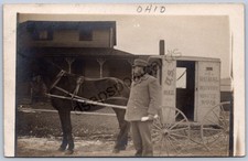 K30/ Ravenna Ohio RPPC Postcard c1910 RFD Rural Delivery Mail Wagon 505 picture