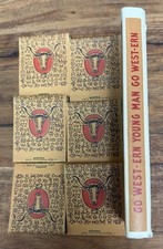Vtg WESTWARD-HO Matchbook Pack Go WEST-ERN Young Man UNSTRUCK Diamond Match CO. picture