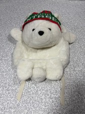 Vtg 1986 Dayton Hudson Santa Bear Plush Backpack B Dalton Bookseller Christmas picture