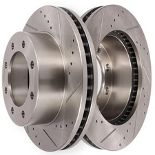 SCITOO Front Brake Rotors 2x Drilled & Slotted Brakes Rotor:54124 picture