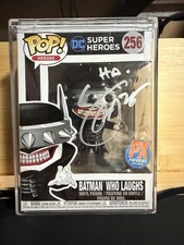 FUNKO THE BATMAN WHO LAUGHS 256 PX POP SIGNED W/ COA SCOTT SNYDER & GREG CAPULLO picture