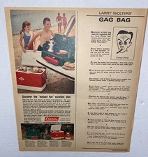 Vintage 1960s Coleman Outing Products Color Print Ad   w/ King Sano Ad picture