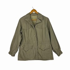 Vintage WWII US Army M-1943 Field Jacket Size Small M43 Cotton Combat Military picture