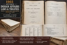 1903 antique INDIAN AFFAIRS LAWS TREATIES RESERVATIONS TRIBES HISTORY govt 1152p picture