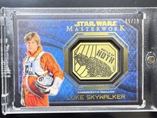 2016 Topps Star Wars Masterwork Medallion Relics A New Hope Luke Skywalker 5/10 picture