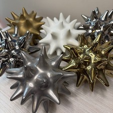 Global Views Spikey Sea Urchin Ceramic Sculptures X 6 picture