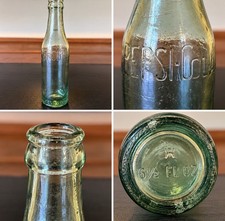 Antique Pepsi Cola Bottle Winston Salem NC Aqua Embossed Registered Early 1900s picture