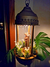 Vintage Goddess Mineral Oil Rain Lamp Light 17