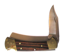VINTAGE 1997 BUCK 112 RANGER FOLDING BLADE HUNTING KNIFE ~ USA  PREPPER SURVIVE picture
