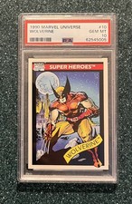 1990 MARVEL UNIVERSE #10 WOLVERINE PSA 10 picture
