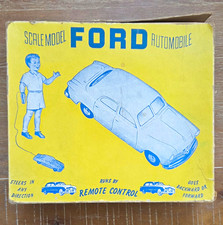 Vintage AMT 1950 Ford Remote Control Car Metallic Blue Original Box  picture