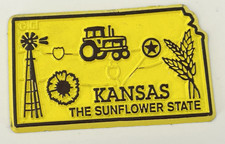 Vintage KANSAS Refrigerator Souvenir Magnet picture