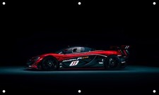 Mclaren P1 GTR 3'X5' VINYL BANNER MAN CAVE HYPERCAR GARAGE SIGN MECHANICS SHOP picture