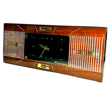Vintage 1970s Soviet Desk Wall Clock Yantar USSR MCM Electromechanical Serviced picture