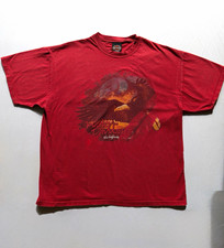 Vintage Harley Davidson Eagle T-Shirt XL Red Dallas Texas USA Hanes Beefy-T picture