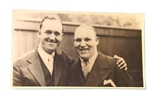  Vintage B&W Photo Stan Laurel & John Armstrong Globe Stockton inscription  picture