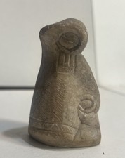 VTG Russian Hand-Carved Soap Stone Figurine Mother & Child, USSR picture