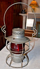 🔥VTG DRESSEL ARLINGTON P.R.R. PENNSYLVANIA RAILROAD LANTERN RED FRESNEL GLOBE🔥 picture