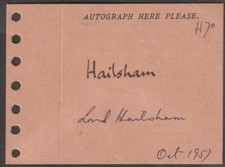 GB The lord chancellor- Halisham of ST. Marylebone signature picture