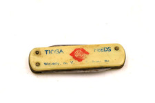 Rare Tioga Feeds Waverly NY Sunbury PA  2 Blade Pocket Knife 2.25