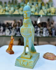 Rare Statue of Falcon Bird God Horus Egyptian Piece ships from Egypt picture