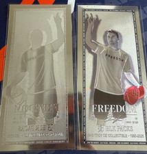 5 X SilverBack Charlie Kirk Freedom Leaf Foil Note 1/10 Troy Oz. Sound Money picture